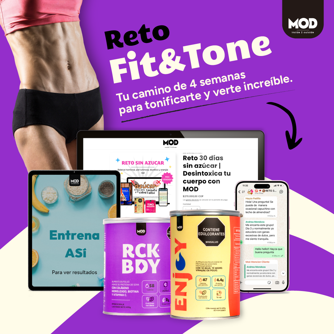Reto Fit & Tone -Baja grasa, tonifica y cuida tu musculación