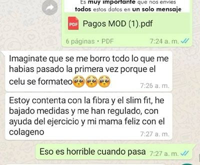 Opinión cliente Fiber Gold — fibra prebiótica y probiótica Colombia