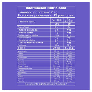 Colageno Hidrolizado Rock Body MOD Nutrition informacion nutricional numero 4
