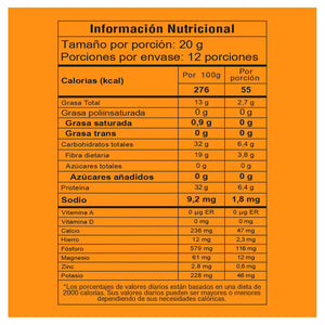 Fibra Prebiotica Fiber Gold MOD Nutrition informacion nutricional numero 5
