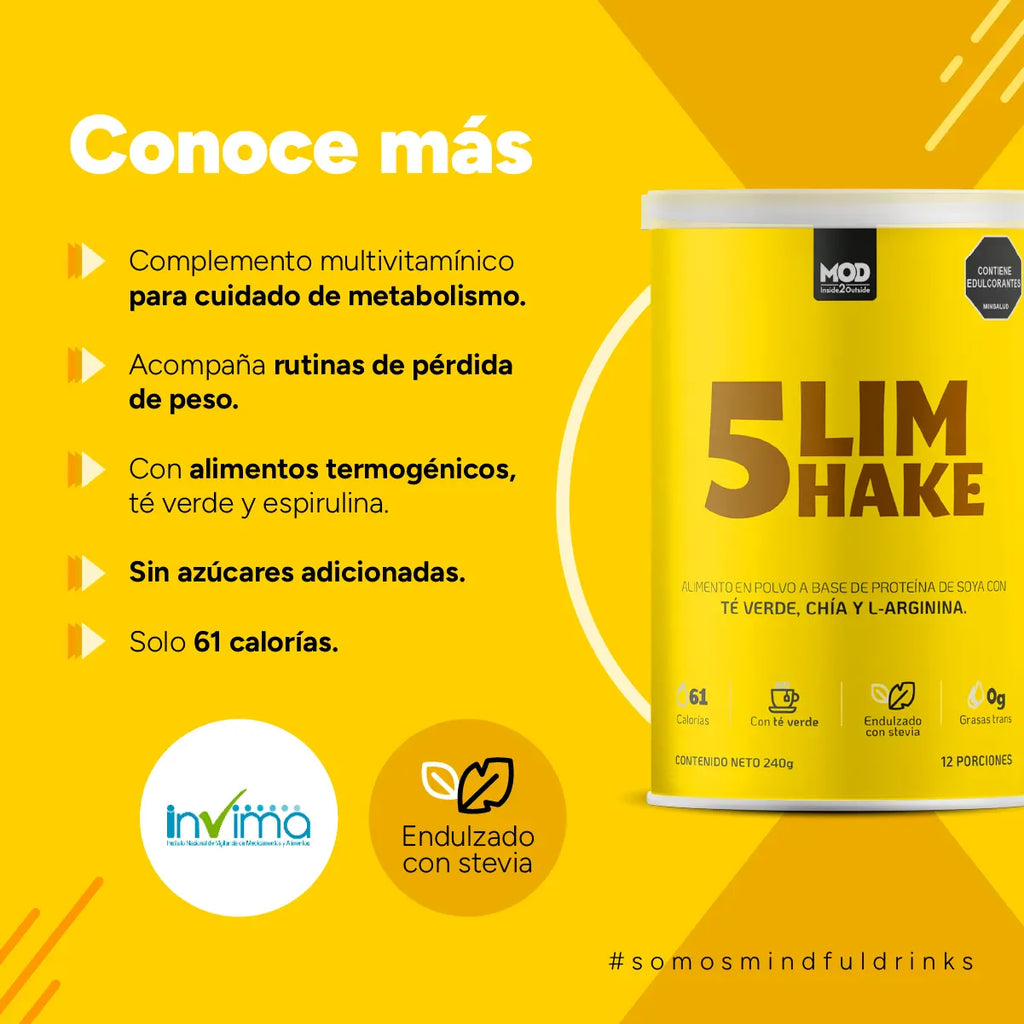 Malteada para Bajar de Peso MOD Nutrition registro INVIMA numero 9