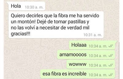 Testimonio Fiber Gold — suplemento de fibra para ir al baño regularmente