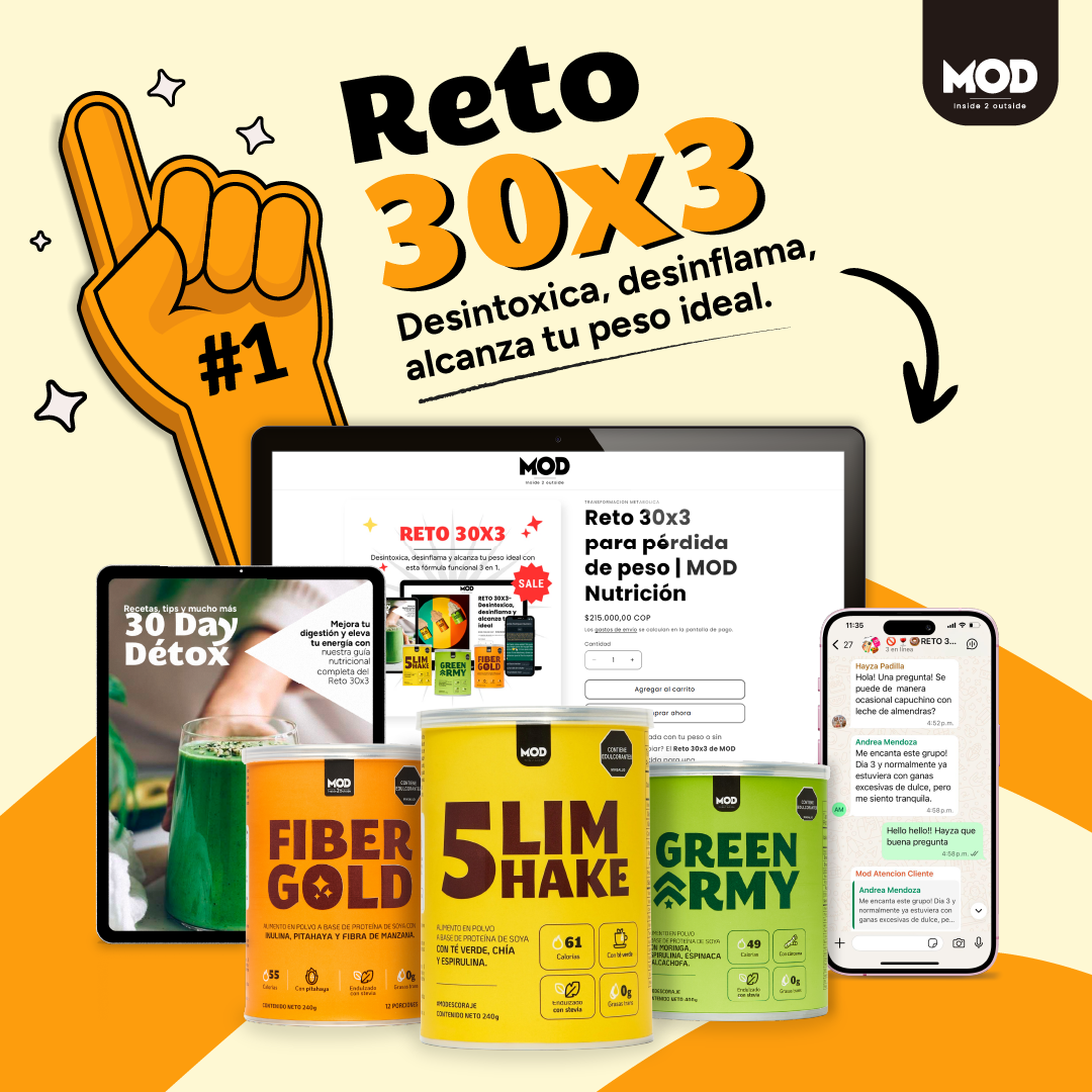 Reto 30x3 para pérdida de peso | MOD Nutrición