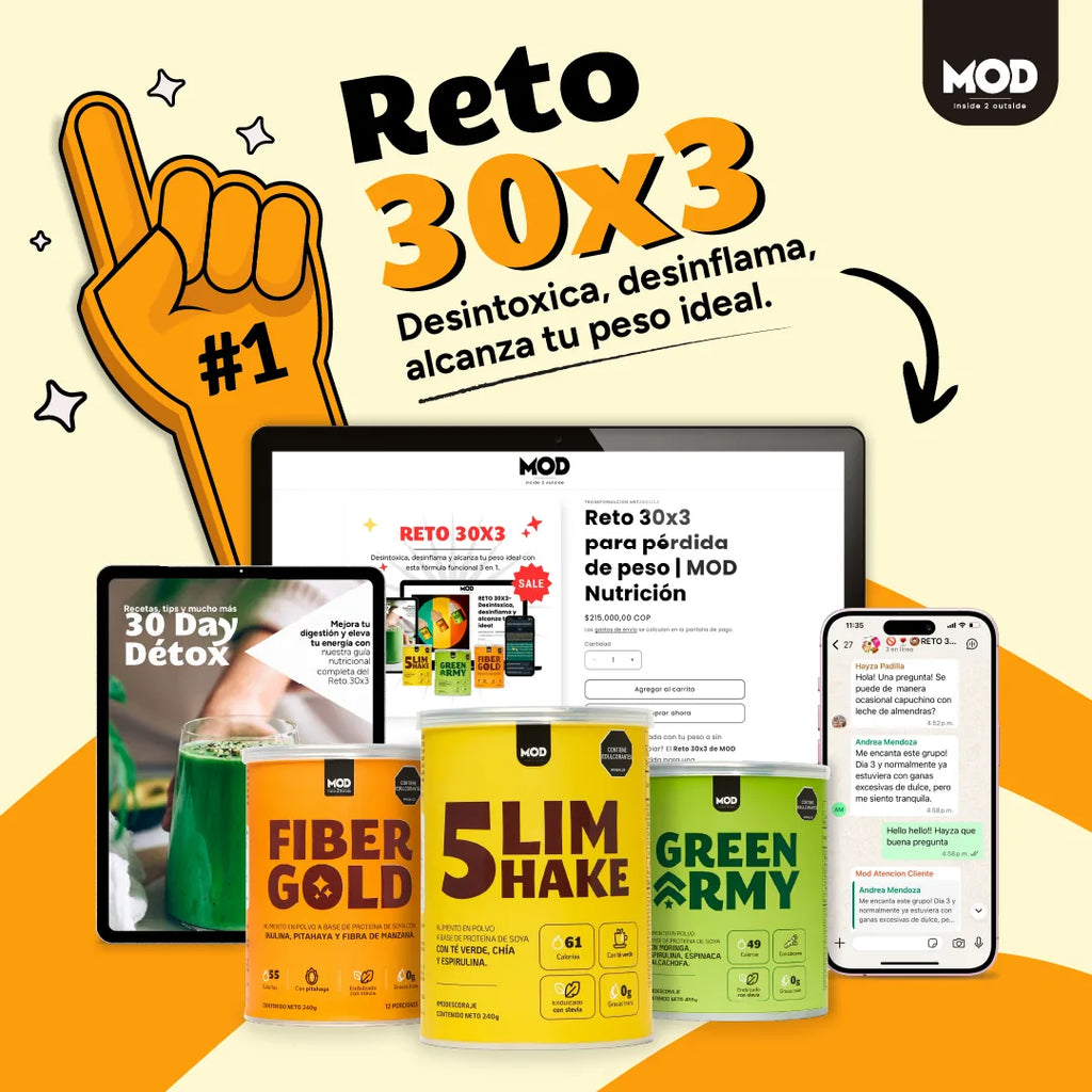 Reto 30x3 para pérdida de peso | MOD Nutrición